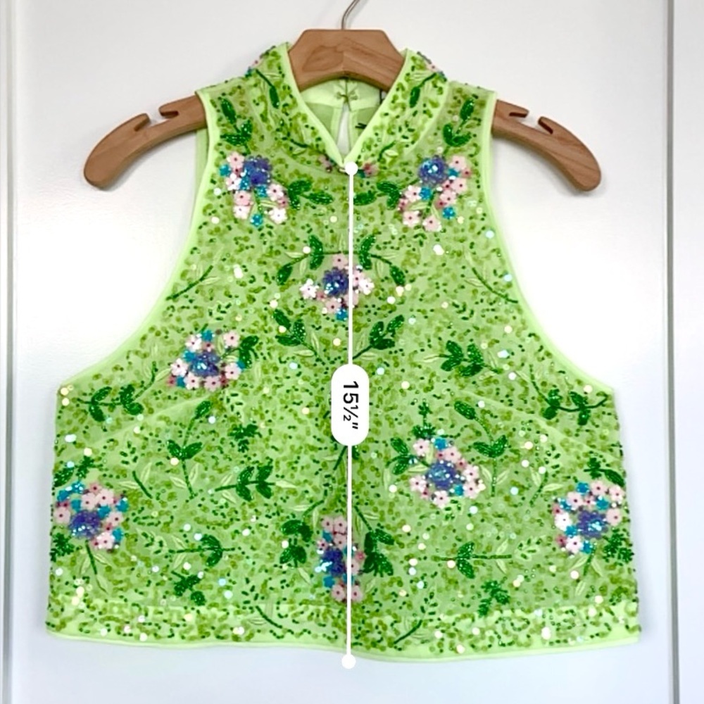 & Other Stories Beaded Crop Top - Picture 8 of 10